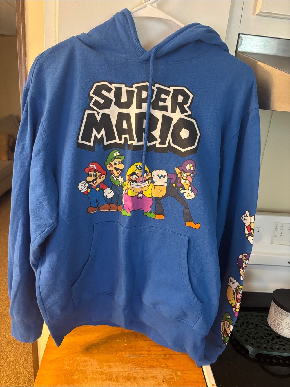 MAD Engine Blue Super Mario Graphic Hoodie